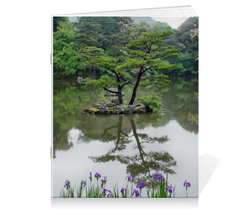 цена Printio Тетрадь на скрепке Японский сад