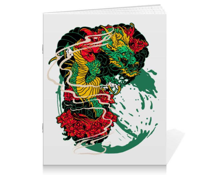 Printio Тетрадь на скрепке Китайский дракон цена и фото