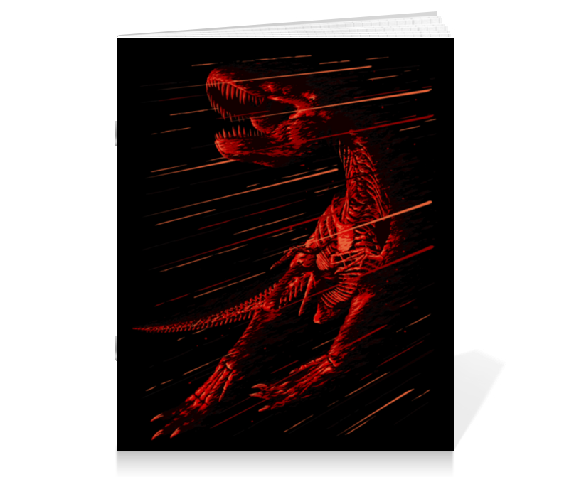 Printio Тетрадь на скрепке Вымирание динозавра printio тетрадь на клею вымирание динозавра