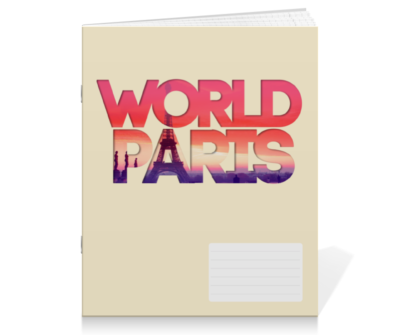 Printio Тетрадь на скрепке different world: paris