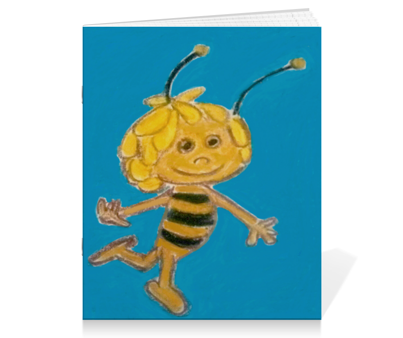 Printio Тетрадь на скрепке Пчелка тикл джек трудолюбивая пчела