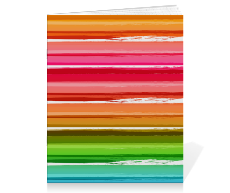 Printio Тетрадь на скрепке Радуга printio тетрадь на скрепке разноцветные квадратики