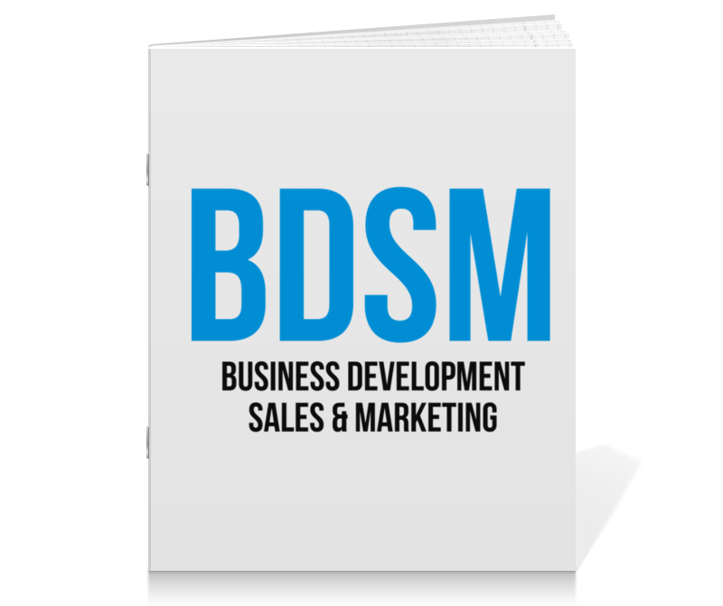 Printio Тетрадь на скрепке Bdsm - business development, sales & marketing