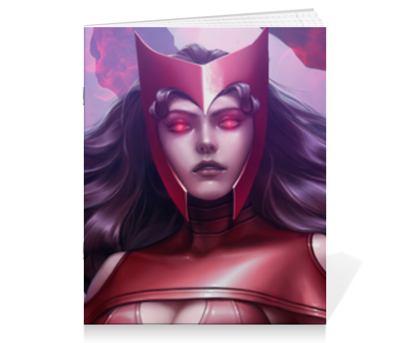 Printio Тетрадь на скрепке Алая ведьма / scarlet witch