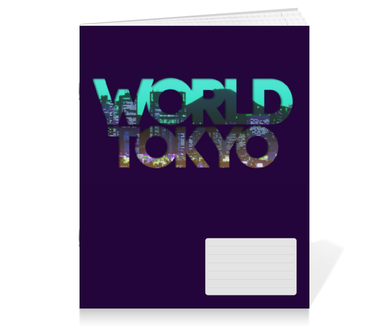 цена Printio Тетрадь на скрепке different world: tokyo