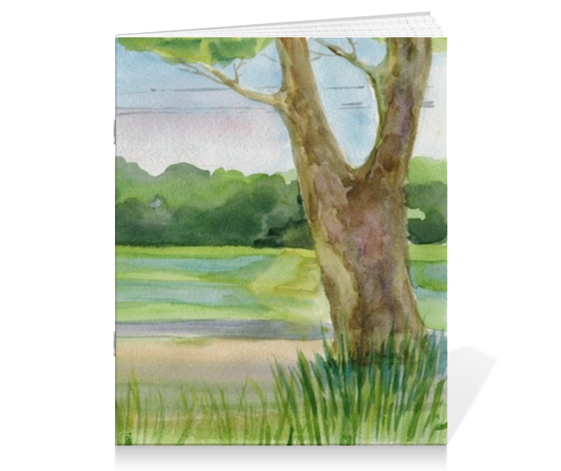Printio Тетрадь на скрепке Тетрадь пейзаж из серии акварель 2015 printio тетрадь на скрепке полдерский пейзаж пауль габриэль