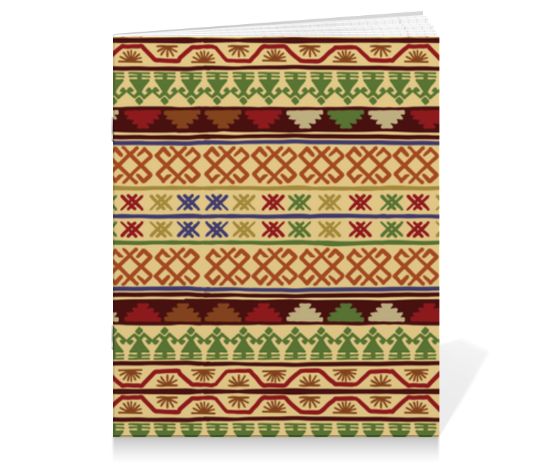 Printio Тетрадь на скрепке Ацтекский узор printio тетрадь на скрепке разноцветные квадратики