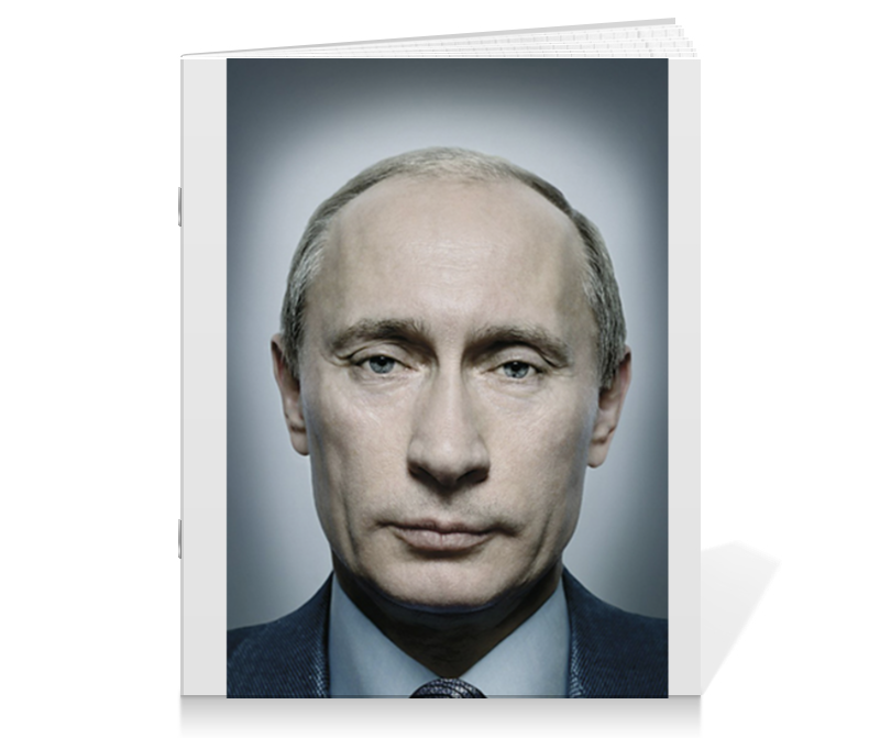 цена Printio Тетрадь на скрепке Путин следит