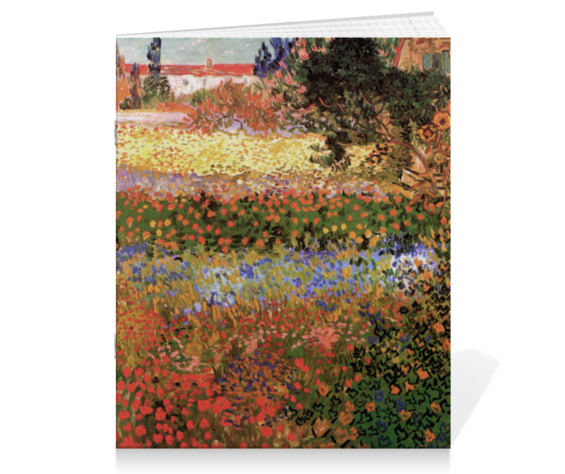 Printio Тетрадь на скрепке Цветущий сад (винсент ван гог) printio рюкзак 3d цветущий сад винсент ван гог
