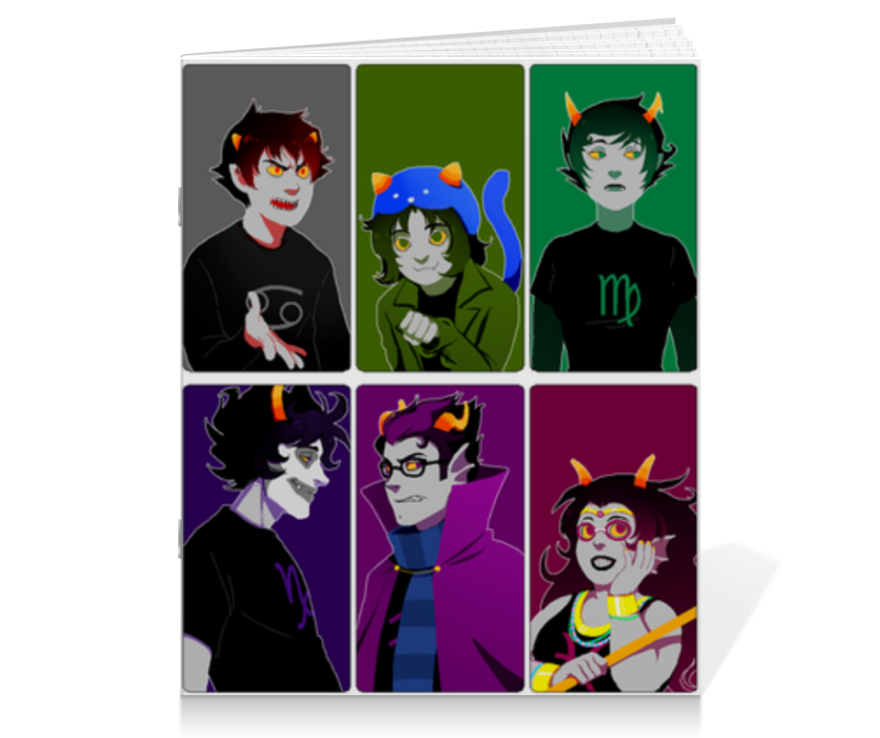 Printio Тетрадь на скрепке Homestuck troll