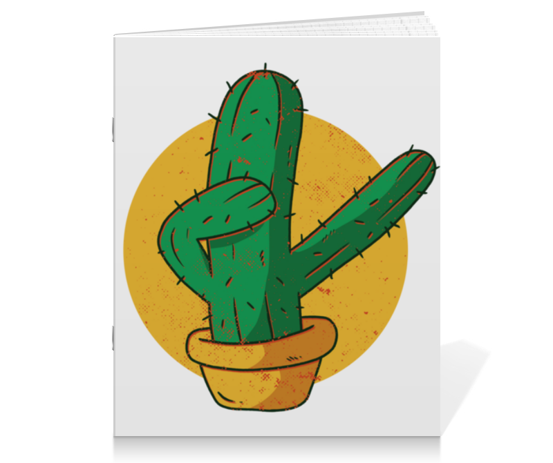 Printio Тетрадь на скрепке Dabbing cactus printio календарь а2 dabbing cactus
