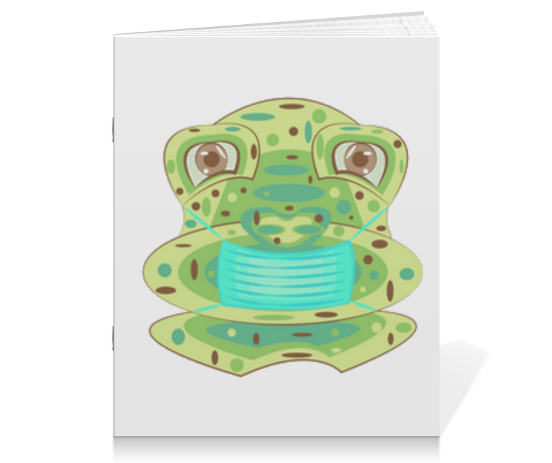 Printio Тетрадь на скрепке Жаба в маске printio тетрадь на скрепке жаба в маске