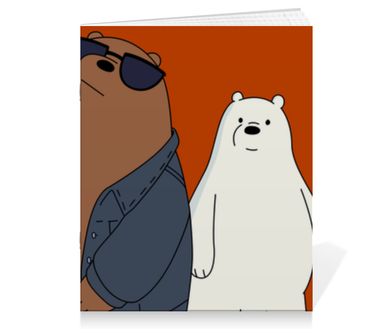 Printio Тетрадь на скрепке We bare bears читательский дневник we bare bears