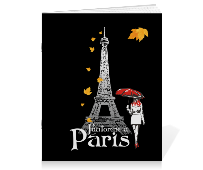 Printio Тетрадь на скрепке Осень в париже.