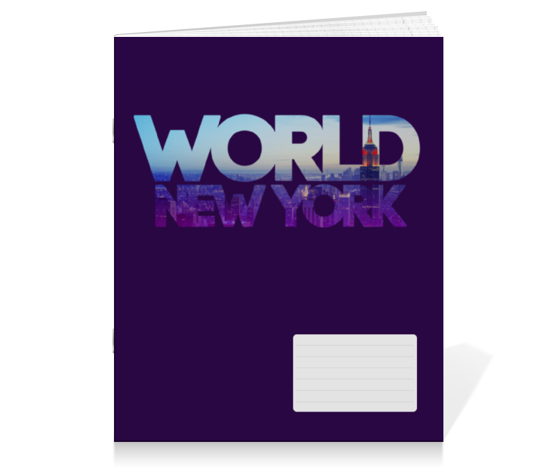 Printio Тетрадь на скрепке different world: new york two pieces paintings world famous city new york city street view canvas paintings modern home cityscapes