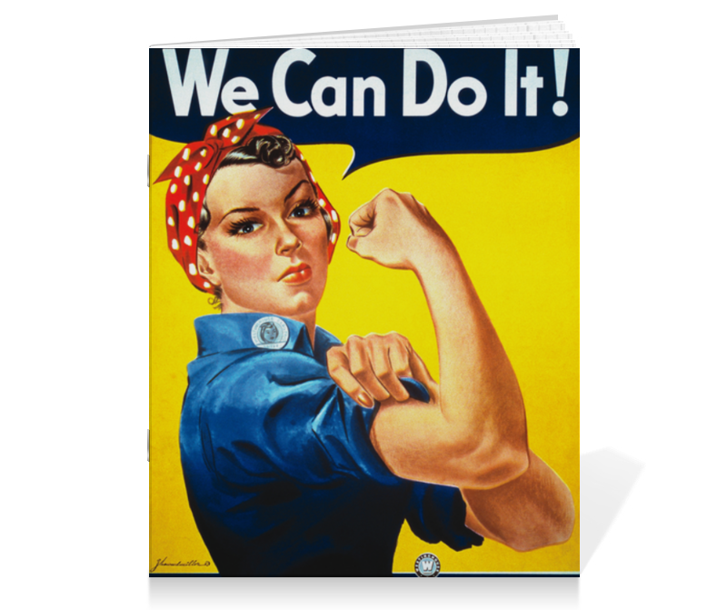 Printio Тетрадь на скрепке Американский плакат, 1943 г. printio кружка пивная we can do it