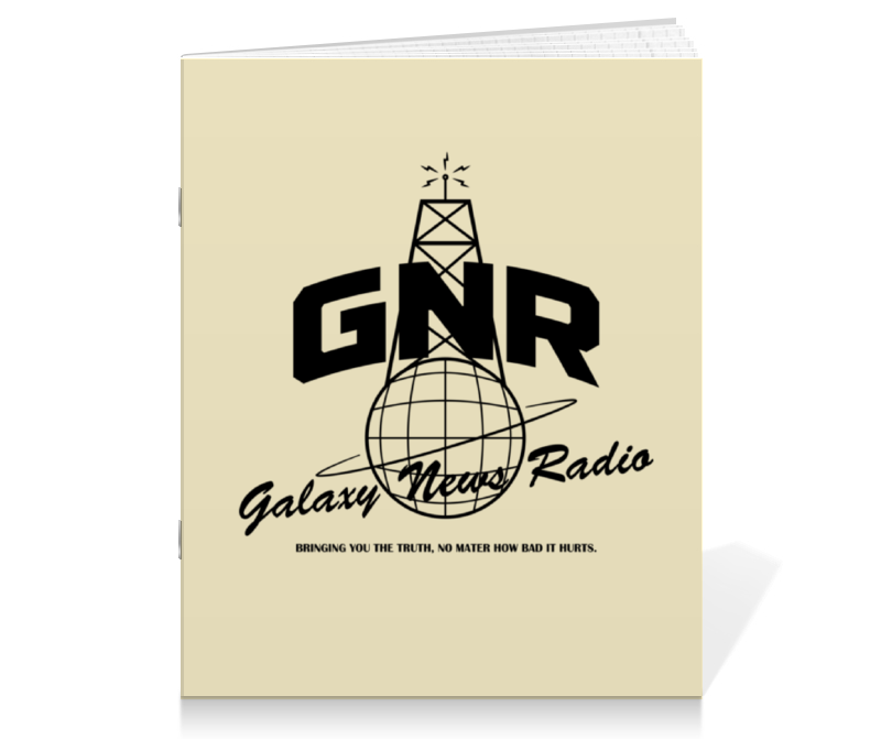 printio блокнот fallout galaxy news radio Printio Тетрадь на скрепке Fallout. galaxy news radio