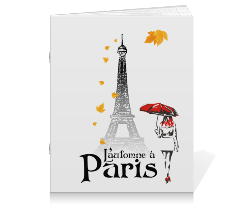 Printio Тетрадь на скрепке Осень в париже. цена и фото