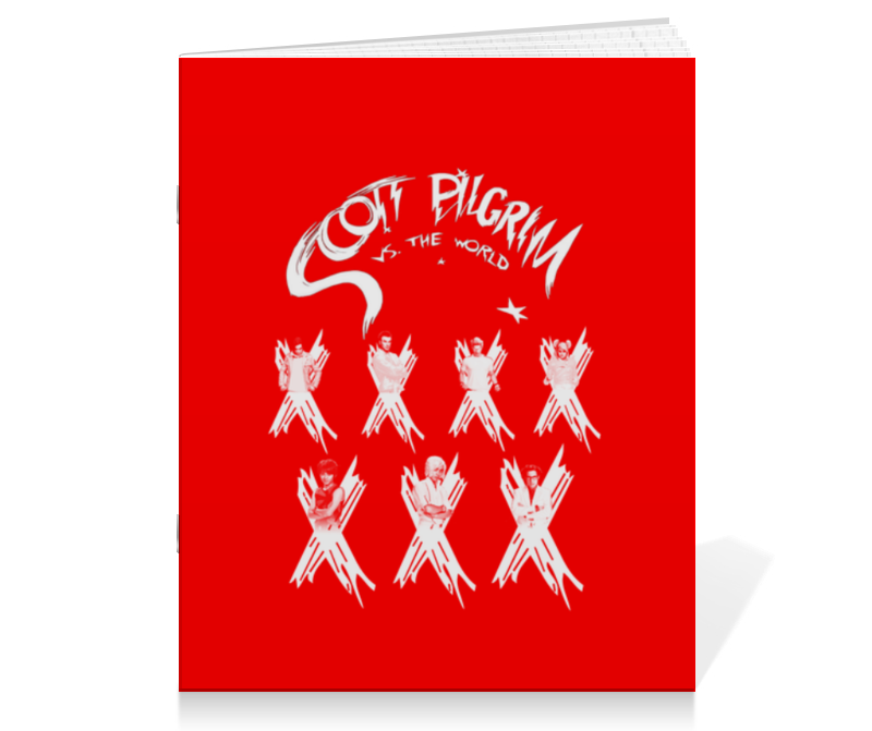 printio футболка с полной запечаткой мужская scott pilgrim Printio Тетрадь на скрепке Scott pilgrim