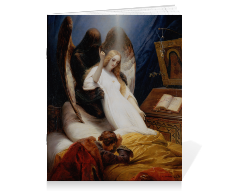 Printio Тетрадь на скрепке Ангел смерти (орас верне) цена и фото