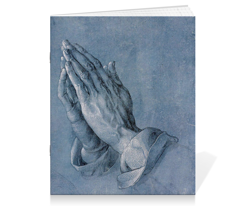 Printio Тетрадь на скрепке Руки молящегося (альбрехт дюрер)