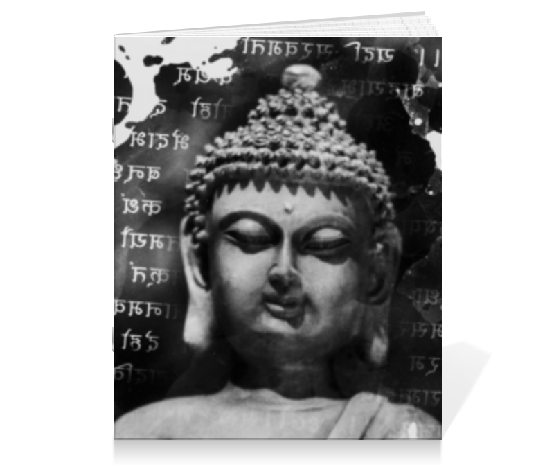 Printio Тетрадь на скрепке Будда (письмена) printio холст 50×50 будда письмена