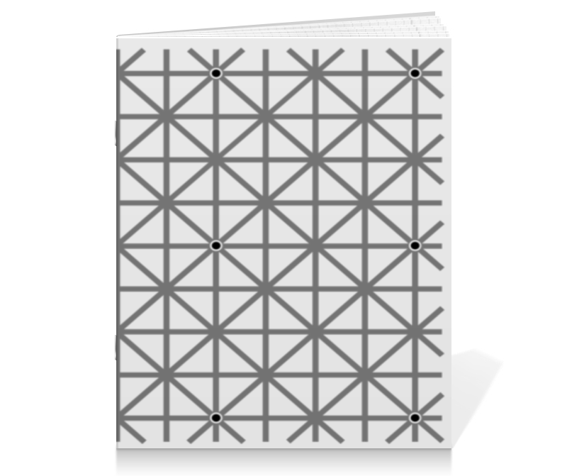 Printio Тетрадь на скрепке Оптическая иллюзия printio тетрадь на скрепке кубическая иллюзия