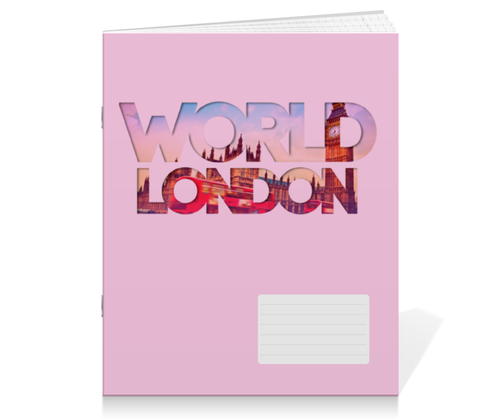 Заказать тетрадь в Москве. Тетрадь на скрепке "DIFFERENT WORLD": London от Octopuslabel - готовые дизайны и нанесение принтов.