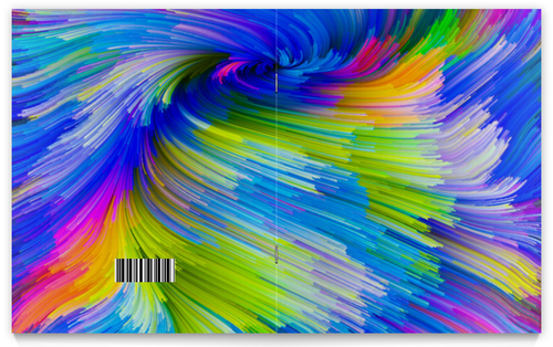 Заказать тетрадь в Москве. Тетрадь на скрепке Abstract Rainbow от Дана Столыпина - готовые дизайны и нанесение принтов.