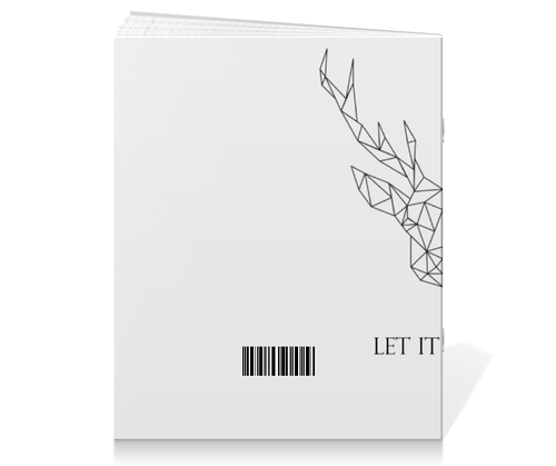 Заказать тетрадь в Москве. Тетрадь на скрепке Dear Deer от Disignshop - готовые дизайны и нанесение принтов.