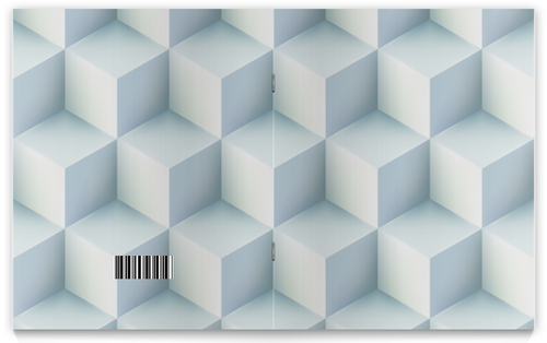 Заказать тетрадь в Москве. Тетрадь на скрепке Кубическая иллюзия от BeliySlon - готовые дизайны и нанесение принтов.