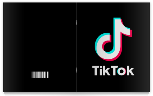 Заказать тетрадь в Москве. Тетрадь на скрепке TikTok  от DESIGNER   - готовые дизайны и нанесение принтов.