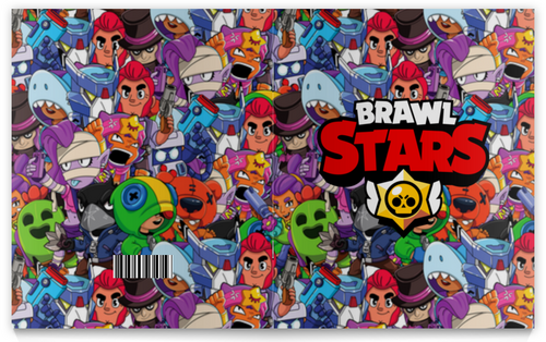 Заказать тетрадь в Москве. Тетрадь на скрепке BRAWL STARS от geekbox - готовые дизайны и нанесение принтов.