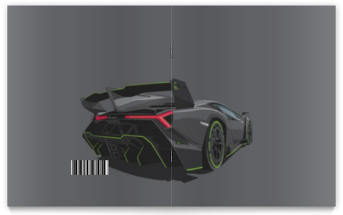 Заказать тетрадь в Москве. Тетрадь на скрепке Lamborghini Veneno от scoopysmith - готовые дизайны и нанесение принтов.