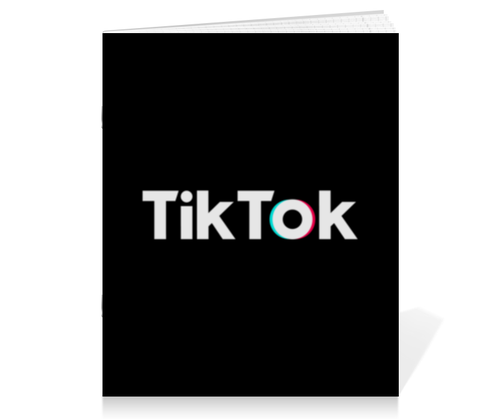 Заказать тетрадь в Москве. Тетрадь на скрепке TikTok  от DESIGNER   - готовые дизайны и нанесение принтов.