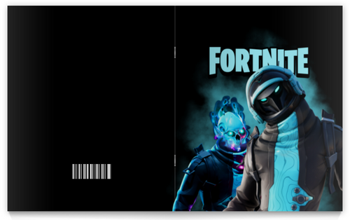 Заказать тетрадь в Москве. Тетрадь на скрепке FORTNITE от geekbox - готовые дизайны и нанесение принтов.
