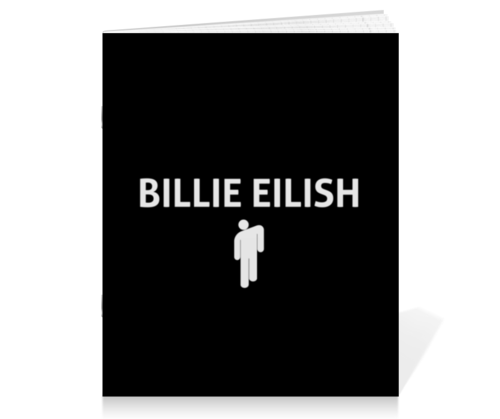 Заказать тетрадь в Москве. Тетрадь на скрепке Billie Eilish от DESIGNER   - готовые дизайны и нанесение принтов.