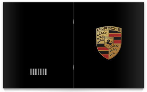 Заказать тетрадь в Москве. Тетрадь на скрепке Porsche от DESIGNER   - готовые дизайны и нанесение принтов.