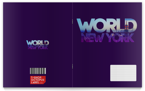 Заказать тетрадь в Москве. Тетрадь на скрепке "DIFFERENT WORLD": New York от Octopuslabel - готовые дизайны и нанесение принтов.