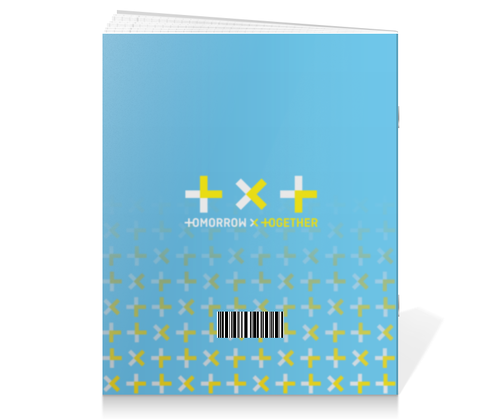 Заказать тетрадь в Москве. Тетрадь на скрепке TXT / Tomorrow X Together  от geekbox - готовые дизайны и нанесение принтов.