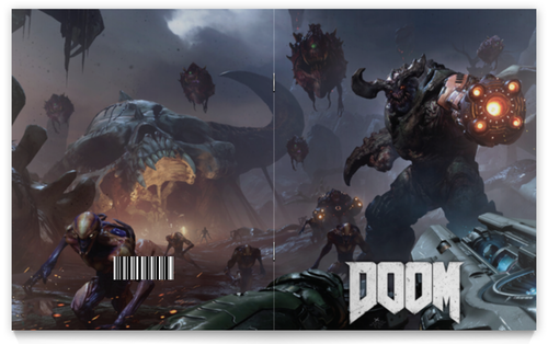 Заказать тетрадь в Москве. Тетрадь на скрепке Doom 4 от scoopysmith - готовые дизайны и нанесение принтов.