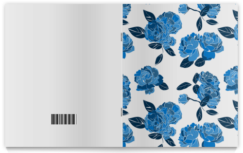 Заказать тетрадь в Москве. Тетрадь на скрепке Букет синих роз от Evgenia Bandagnomych - готовые дизайны и нанесение принтов.