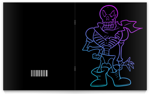 Заказать тетрадь в Москве. Тетрадь на скрепке Undertale от weeert - готовые дизайны и нанесение принтов.