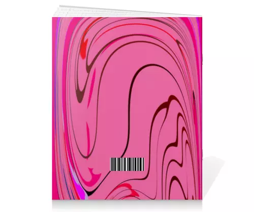 Заказать тетрадь в Москве. Тетрадь на скрепке Розовые волны от Alexey Evsyunin - готовые дизайны и нанесение принтов.
