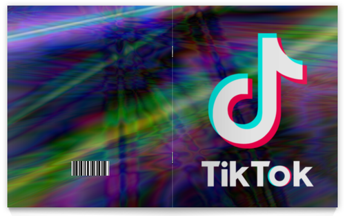 Заказать тетрадь в Москве. Тетрадь на скрепке TikTok  от DESIGNER   - готовые дизайны и нанесение принтов.