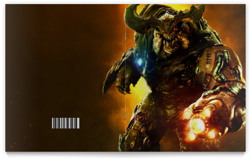 Заказать тетрадь в Москве. Тетрадь на скрепке Doom 4 от scoopysmith - готовые дизайны и нанесение принтов.