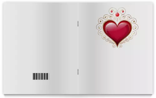 Заказать тетрадь в Москве. Тетрадь на скрепке Стеклянное сердце от Lot_ta  - готовые дизайны и нанесение принтов.