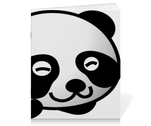 Заказать тетрадь в Москве. Тетрадь на скрепке панда от annafred - готовые дизайны и нанесение принтов.
