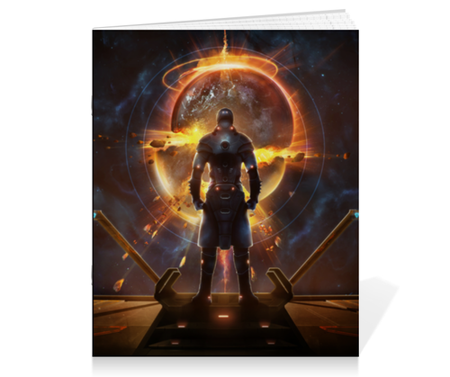 Заказать тетрадь в Москве. Тетрадь на скрепке Starpoint Gemini Warlords от Аня Лукьянова - готовые дизайны и нанесение принтов.