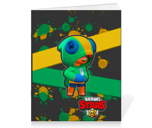 Заказать тетрадь в Москве. Тетрадь на скрепке Brawl Stars от T-shirt print  - готовые дизайны и нанесение принтов.